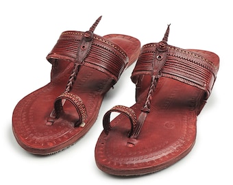 Vintage Handmade Sandal | Kolhapuri Chappals | Indian Sandal | Slide Shoes | Leather Shoes | Handmade Slippers | Mother's day gift