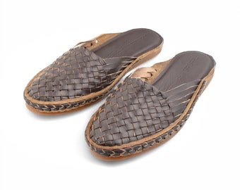Brandy Bantu - Mens Kolhapuri pure leather Indian sandals | herensandalen | kohlapuri | sandales cuir vanille | Sandales Homme
