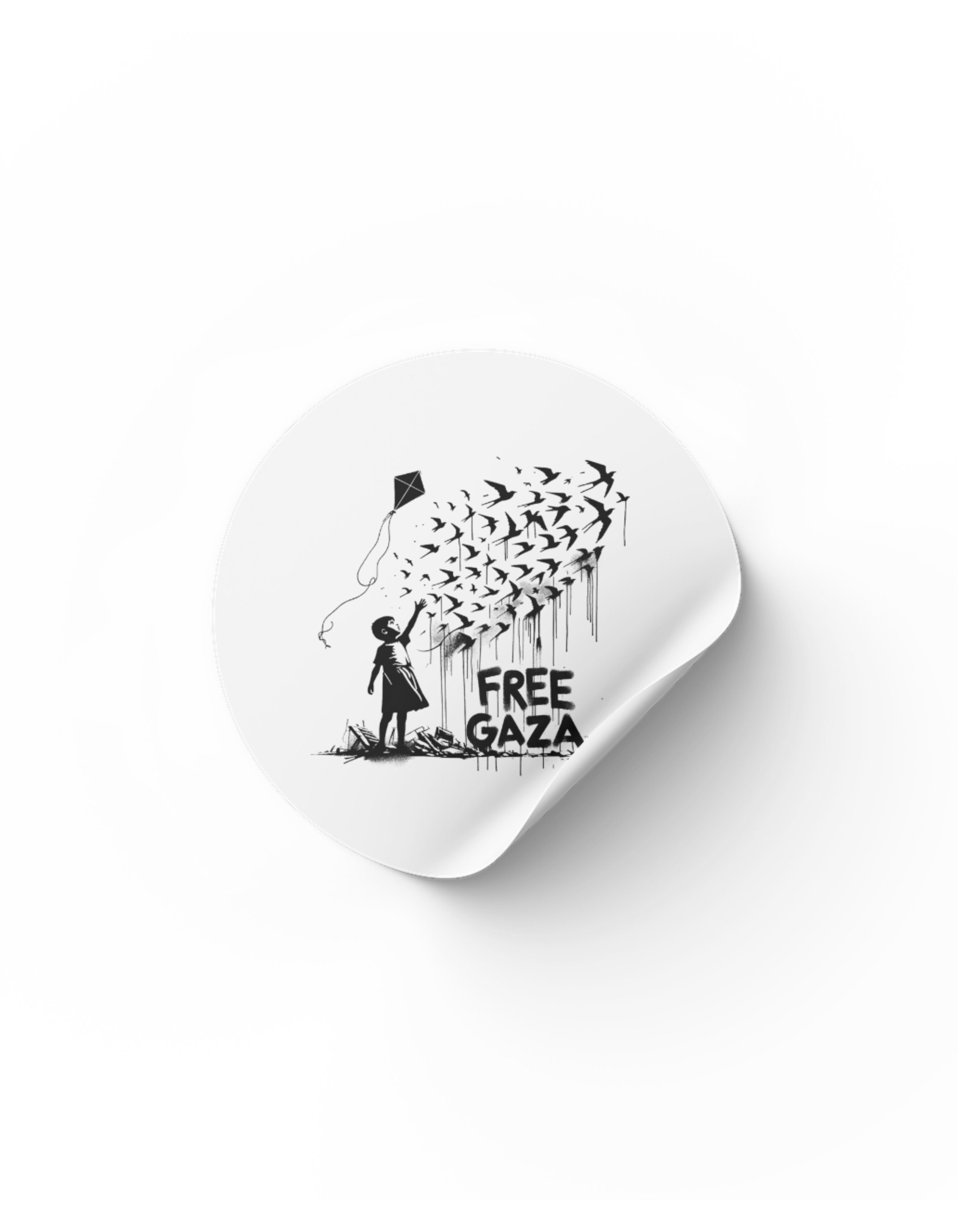Gaza Hope Hoodie - 'Dreaming of a Normal Life' Artwork by Leen main image 1