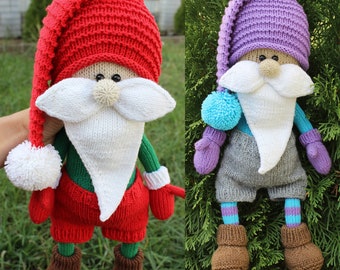Santa Claus knitting pattern. Knitting toys patterns. Amigurumi pattern. Knitting toys patterns. gnome knitting/knit Christmas Santa Claus