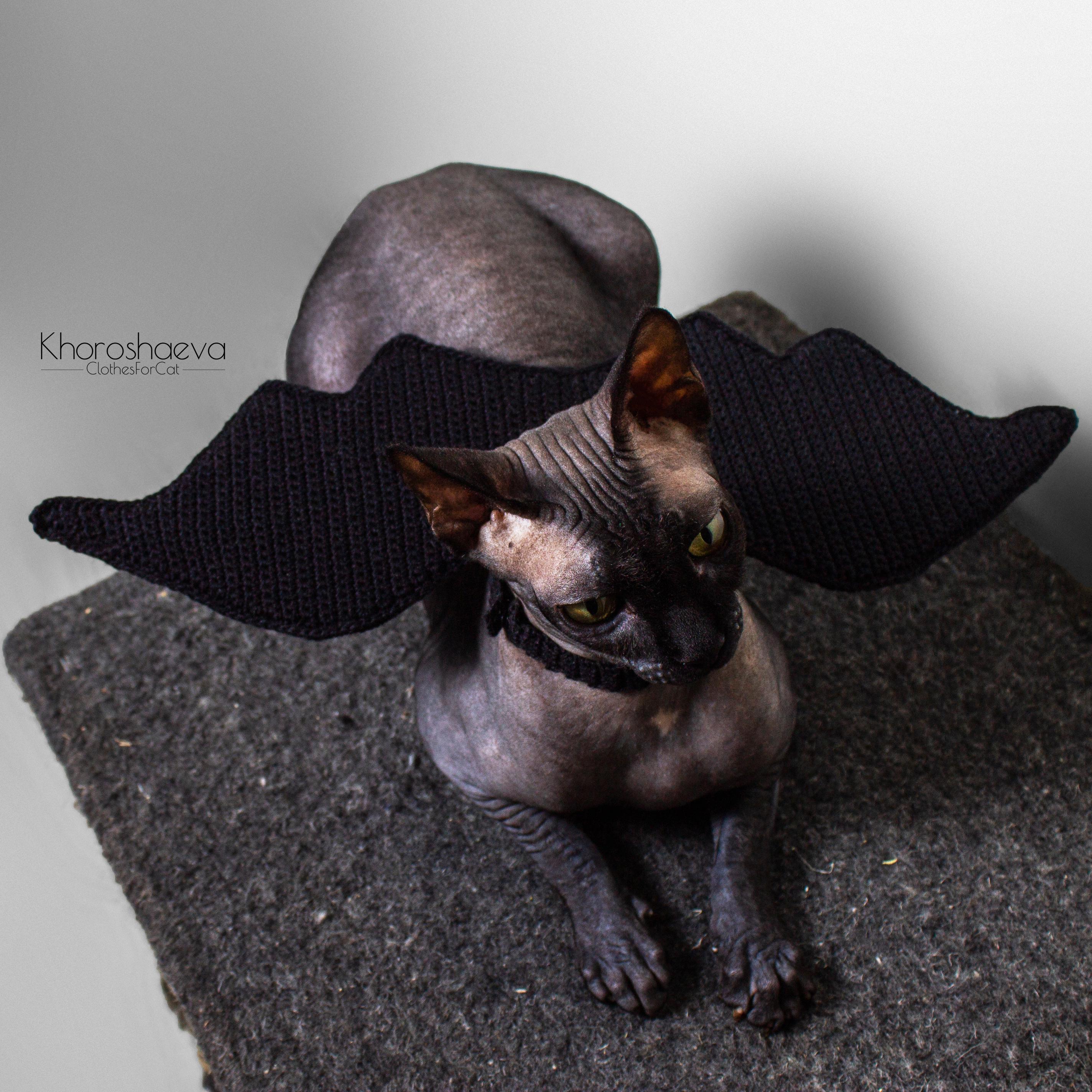 Bat Wings for Cat Crochet Pattern PDF by Irina Khoroshaeva - Etsy