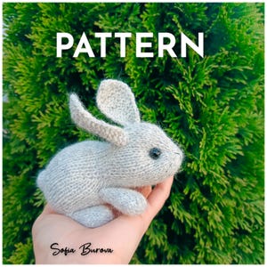 Knitting Pattern – Bunny Toy – PDF Tutorial | Soft Plush Animal DIY