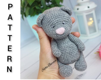 BEER HAAKPATROON. amigurumi-patroon. pdf beer patroon. haakpatroon van een knuffelbeer. Amigurumi teddybeer haakpatroon. gehaakt speelgoed