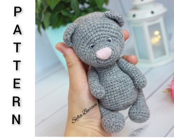 BEAR CROCHET PATTERN. amigurumi pattern. pdf bear pattern. stuffed bear crochet pattern. amigurumi teddy bear crochet pattern. crochet toys