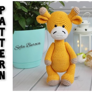 Crochet Giraffe Pattern Amigurumi Giraffe pattern pdf tutorial the giraffe Crochet Plushie Pattern Amigurumi Animal - Instant PDF