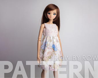 Smart Doll Dress - Crochet & Sewing Pattern for Sd | Dd | BJD 1/3