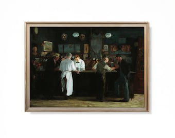 Irish Pub Rustic Wall Art Painting Farmhouse Decor Pub Decor Bar Art Print