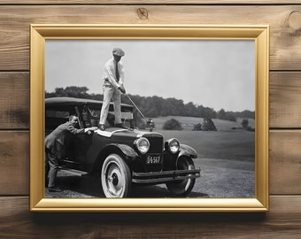 Golf Vintage Photograph Landscape Art Print Vintage Golf Course Wall Art Golf Fan Gifts