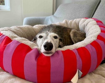 Hundekringel "Kayser Kringel", Hundenest, Stoff wählbar, 4 Größen