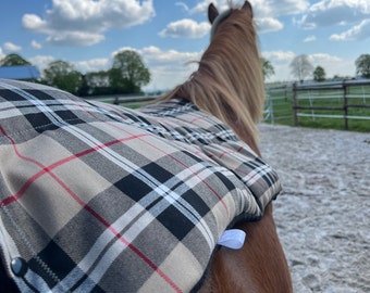 Cojín de cáscara de espelta, calentador de espalda para caballos, relajación y bienestar para caballos, perros y humanos