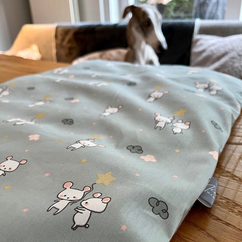 Almohada de piel de espelta para perros M/L, almohada de bienestar, almohada térmica imagen 3