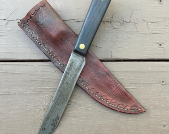 Backwoods Hunting Knife and Sheath | Hunter | Outdoor Enthusiast | Bushcraft | Camping