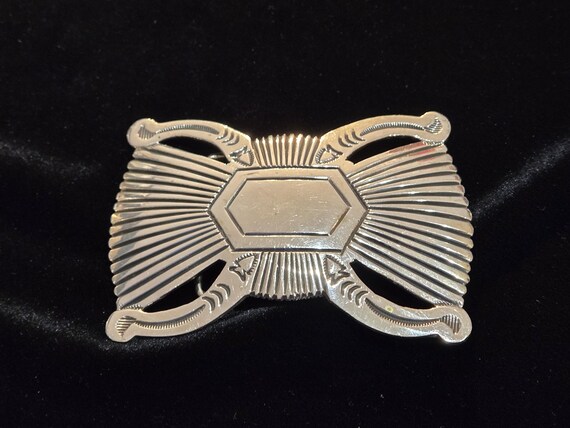 Sterling Silver Buckle, Old Pawn Style