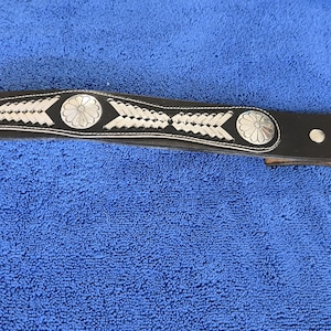 Silver Concho Belt, Size 34