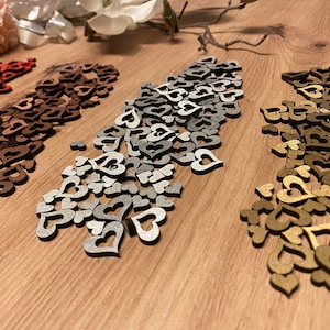 Decorative hearts for wedding, Mother&#39;s Day, Valentine&#39;s Day, birthday - High-quality wooden decoration