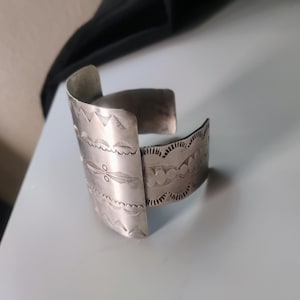 Navajo sterling silver cuff bracelet
