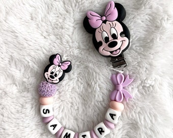 Personalized pacifier chain - Minnie Mouse