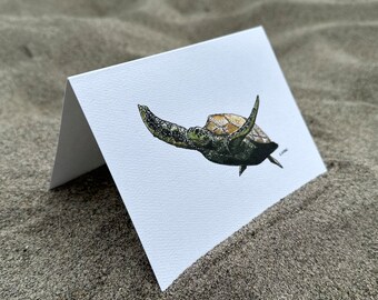 Sea Turtle Watercolor Card Set (5 pack)