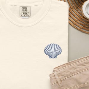 Chemise de plage personnalisée en coquillages, t-shirt pour vacances en famille sur la côte, chemise de collection Clearwater Beach en Floride, t-shirt vintage en coquillages