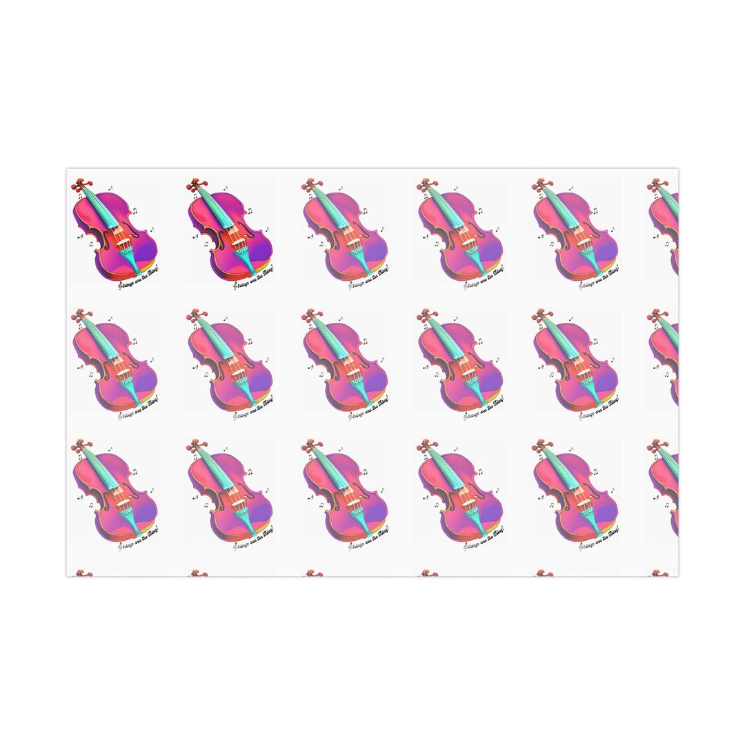 Strings Are the Thing Gift Wrap Paper Musical Wrap Gift for Musician ...