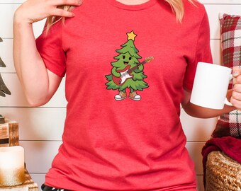Lustiges Weihnachtst-shirt, Gitarrist Geschenk, Gitarrenspieler Shirt, Weihnachtsmusiker Shirt, lustiges Weihnachtsgeschenk, Gitarrist Geschenk, Gitarre Geschenk, Musikliebhaber