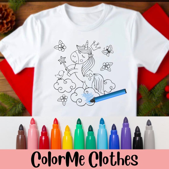 Color in unicorn pajamas deals