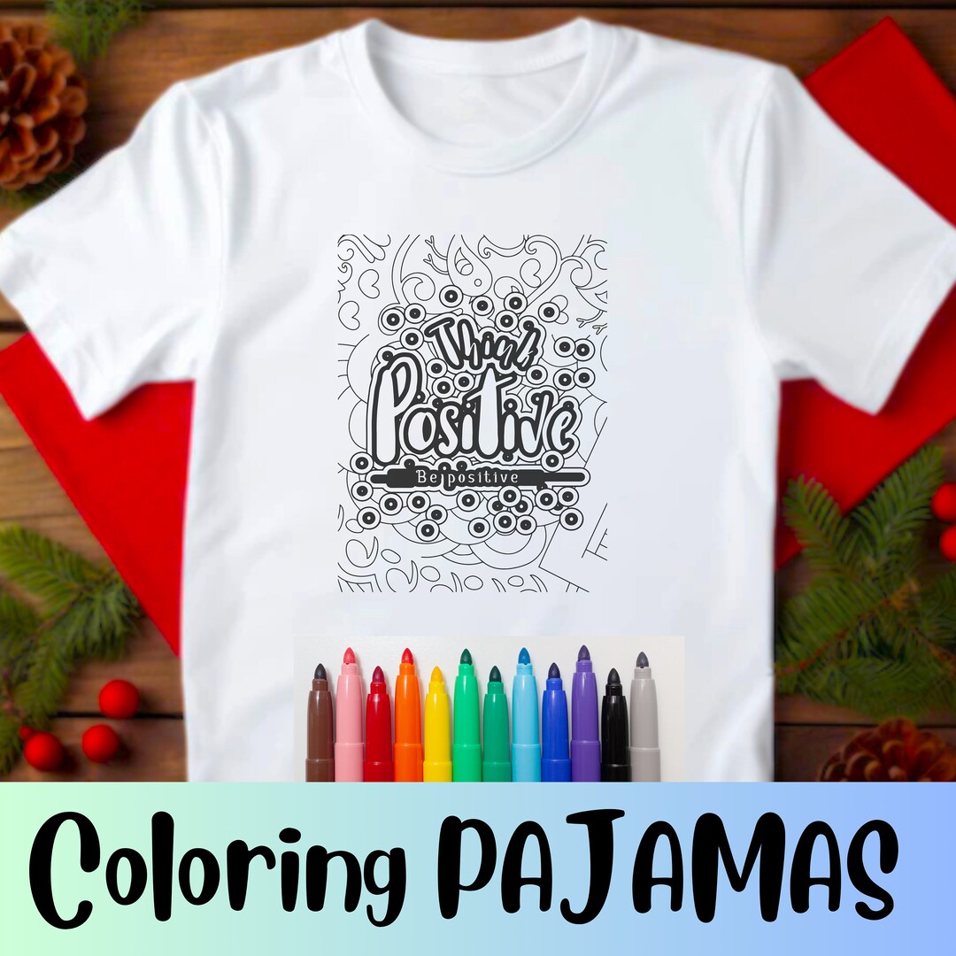 Coloring Pajamas, Pajamas You Can Color, Clothes You Can Color