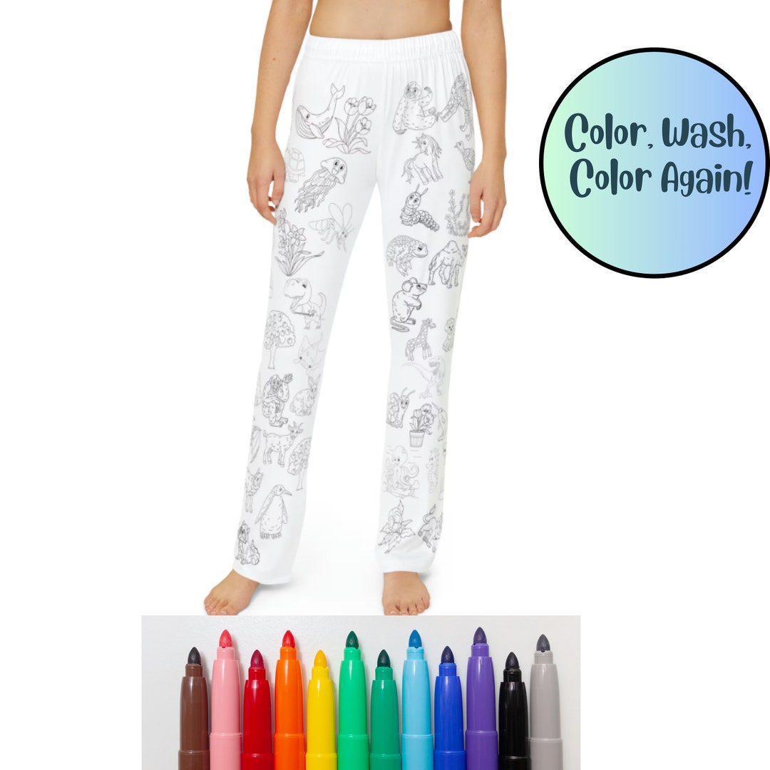 Coloring Pajamas, Color Me Pajamas, Colour Me Clothing, Marker