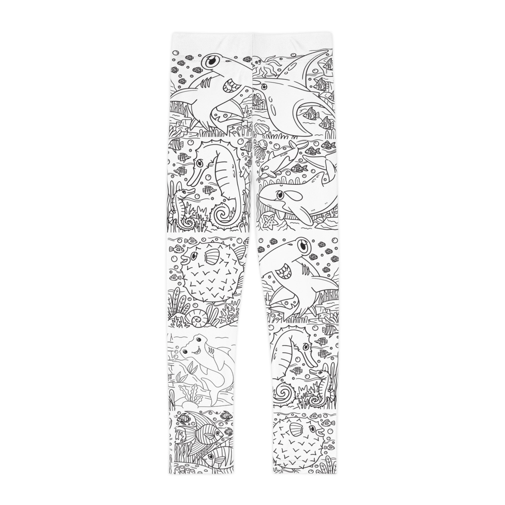 Coloring Leggings, Coloring Pajamas, Colorme Clothing for Child to
