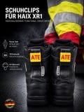 Haix AirPower XR1/Lady and XR91 Emergency Medical Services / THW / Fire Department Name Badge, Name Clip, Boot Clip -Square -Pair- product logo