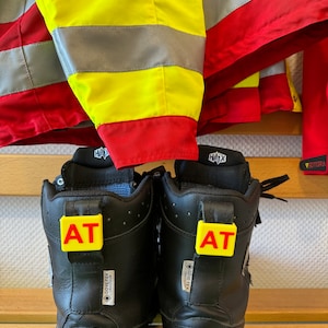 Haix AirPower XR1/ Lady und XR91 Rettungsdienst / THW Namensschild Namensclip Quadratisch