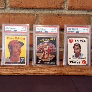Handcrafted Triple Trading Card Display Stand