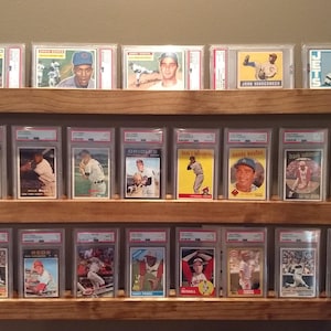 Floating Shelves for Displaying Trading Cards - Set of Two