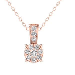 MOISSANITE DIAMOND PENDANT/Moissanite Diamond Elegant Pendant / Diamond Dainty Necklace for Woman/ Christmas Gifts