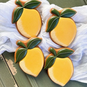 6 Lemon Cookies Gift Set Summer Fruit Cookies