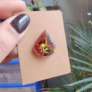 FFXIV Job Soul Stone Pins, Ifrit Inspired