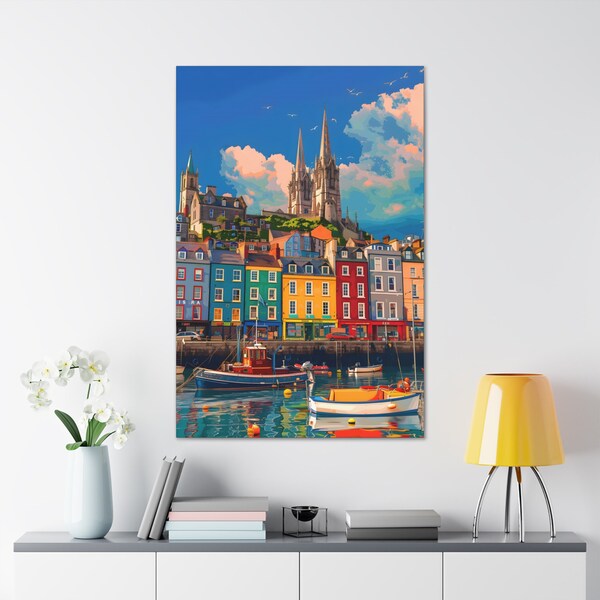 Ireland travel, style of rich tapestries of color,   Canvas Gallery Wraps