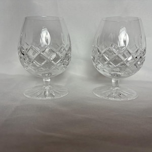 Pair of Crystal Brandy glasses, 4” tall