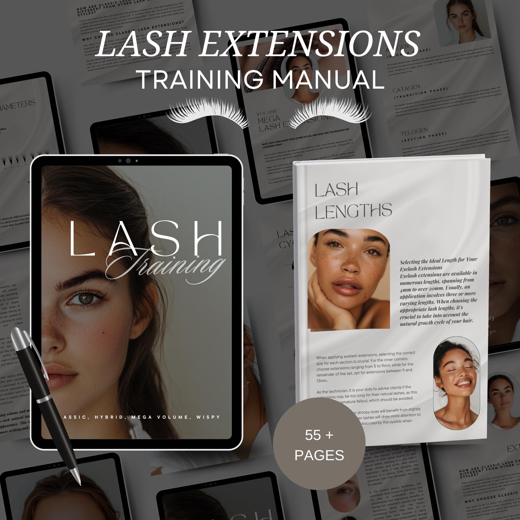 Lash Training Manual Lash Tech Training Guide |lash Tech Template Canva ...
