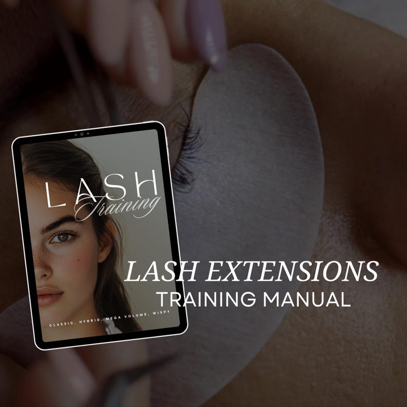 Lash Training Manual Lash Tech Training Guide |lash Tech Template Canva ...