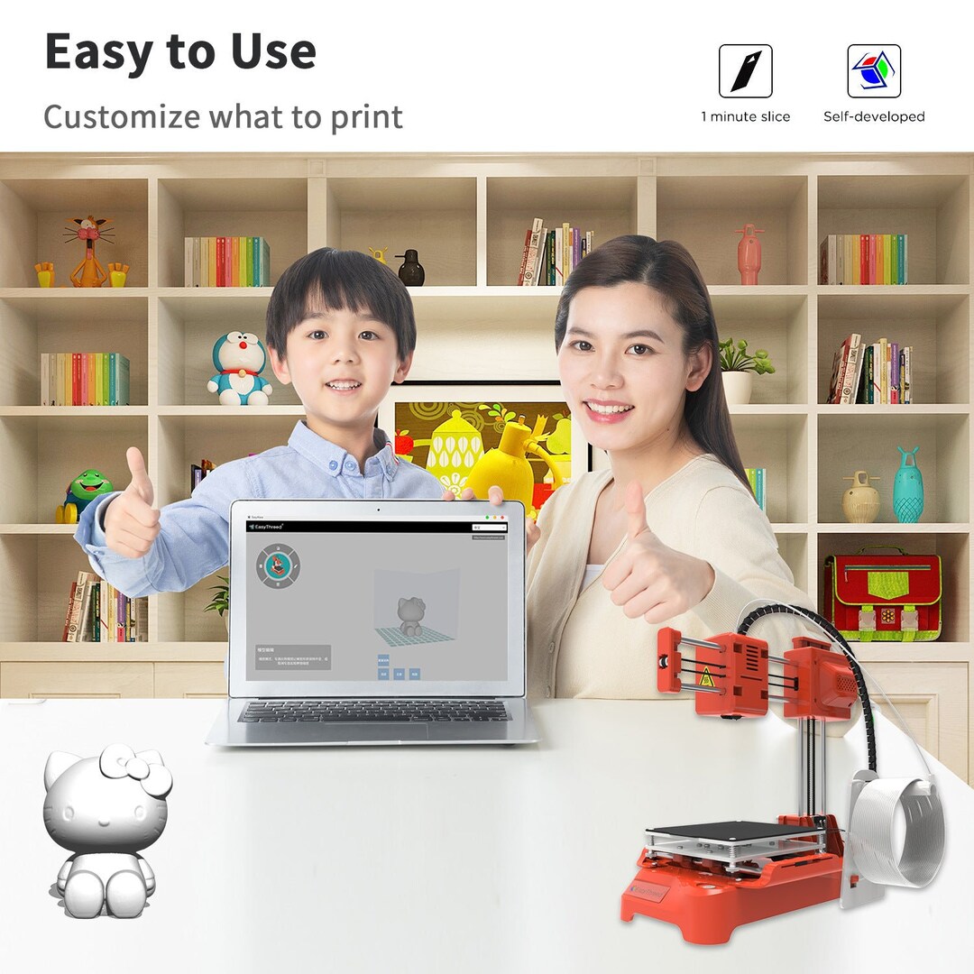 Easythreed K7 3D Printer Desktop Small Mini - Etsy