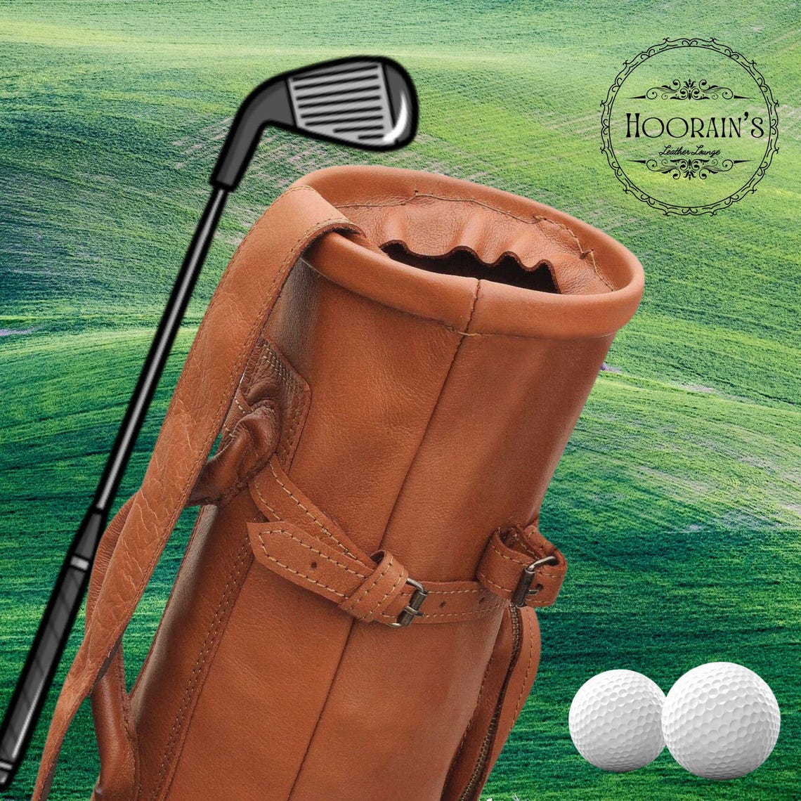 Foldable Golf Pencil Bag  - Olive Green main image 0