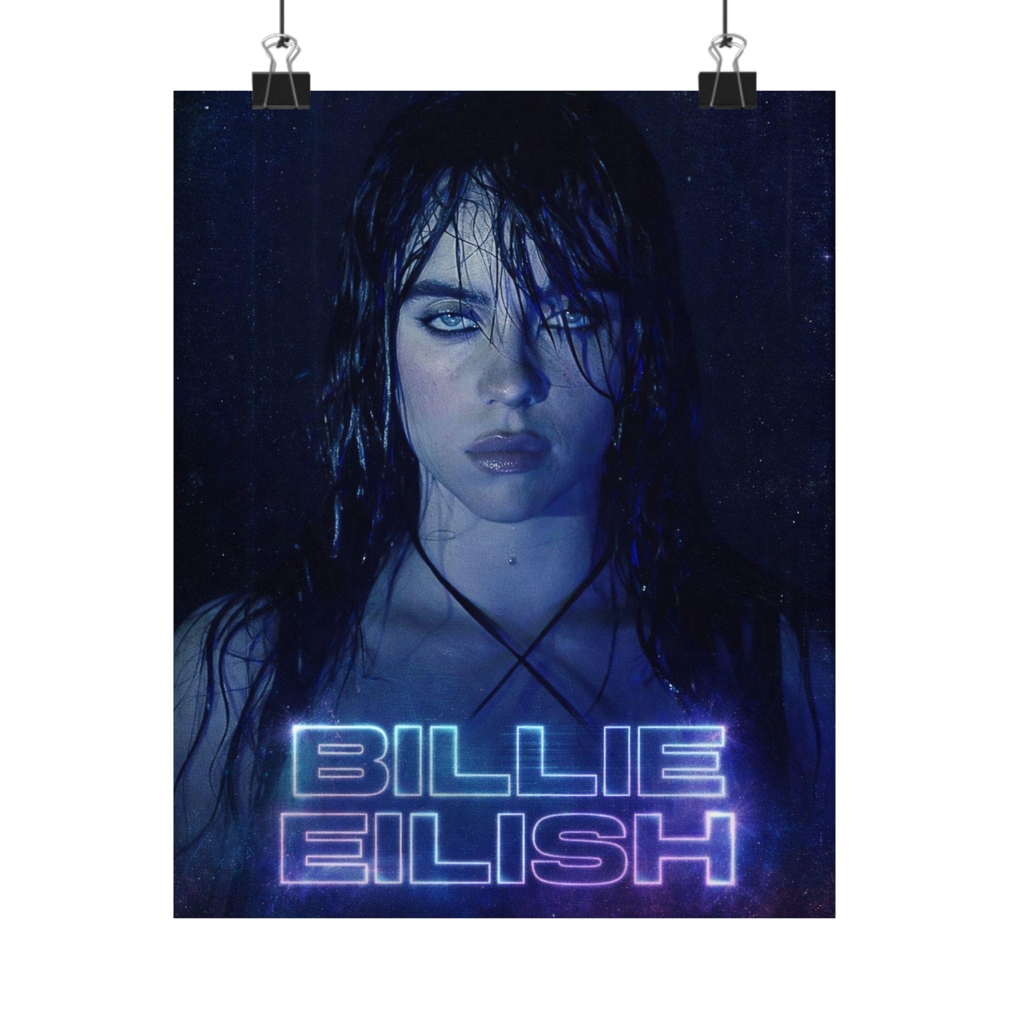 Billie Music Artist Poster Matte Vertical Posters - Etsy