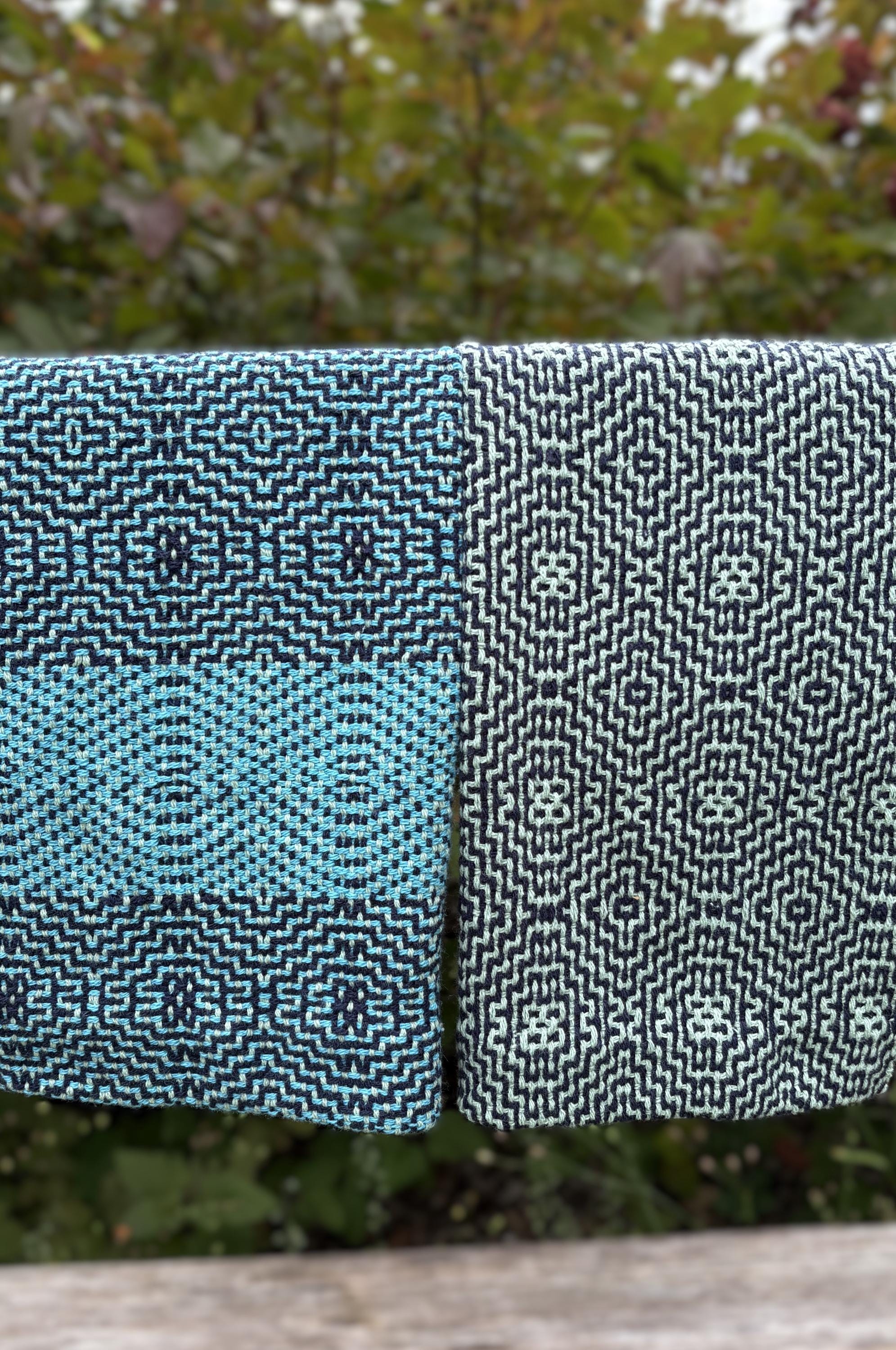Aztec Diamonds Kitchen/hand Towels Rigid Heddle Pattern - Etsy