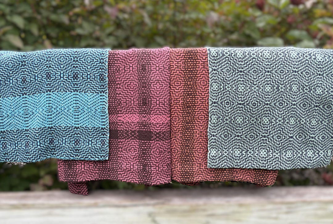 Aztec Diamonds Kitchen/hand Towels Rigid Heddle Pattern - Etsy