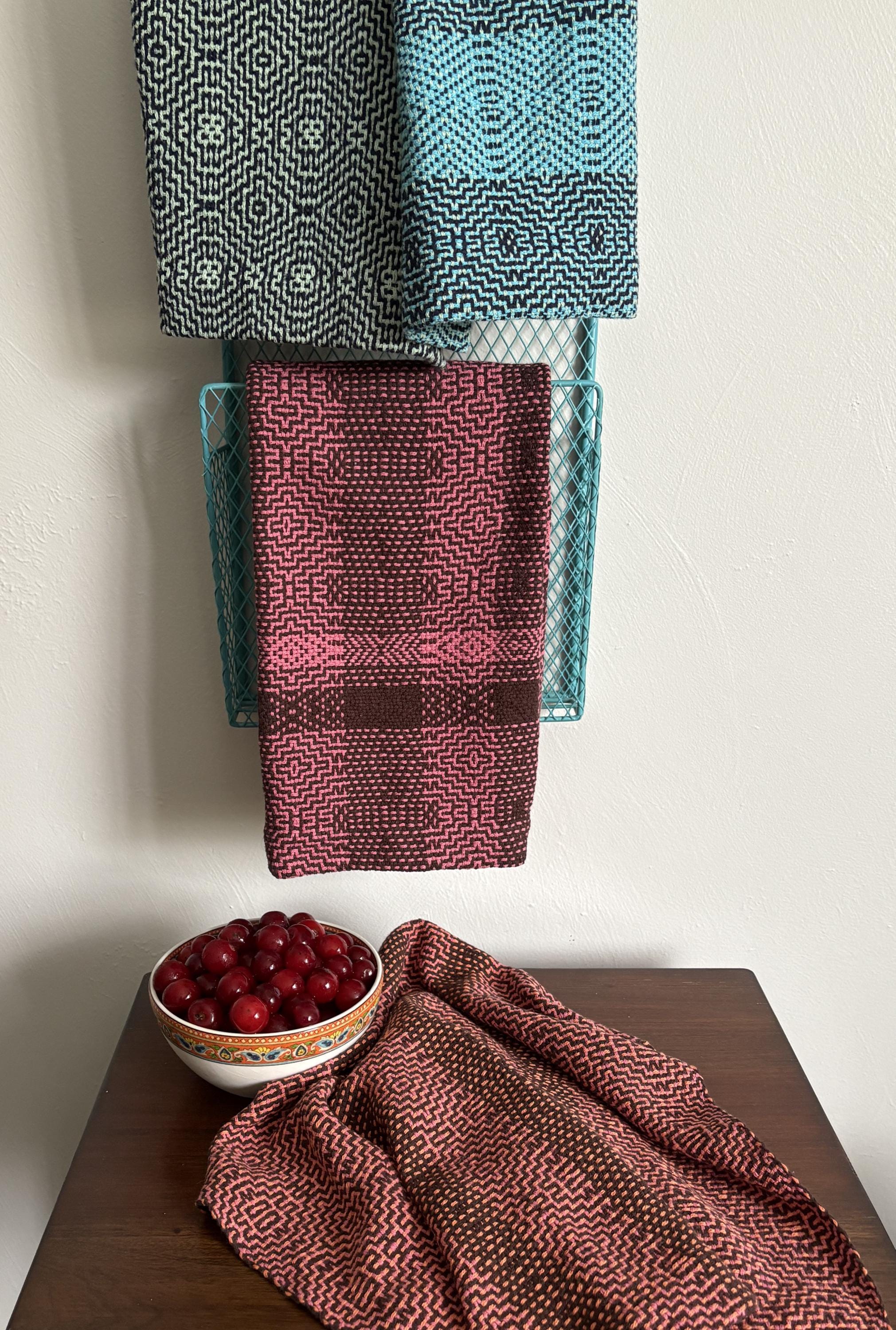 Aztec Diamonds Kitchen/hand Towels Rigid Heddle Pattern - Etsy