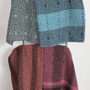Aztec Diamonds Kitchen/Hand Towels Rigid Heddle Pattern