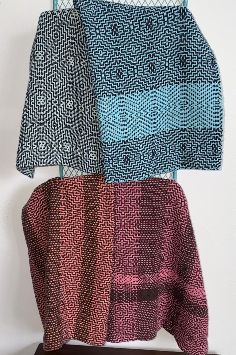 Aztec Diamonds Kitchen/hand Towels Rigid Heddle Pattern - Etsy
