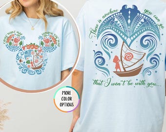 Comfort Colors® Moana Disney Shirt, I Know The Way, Polynesian Mickey Mouse Tee, Disney Family Vacation Shirt, Ocean Adventure Disney TShirt