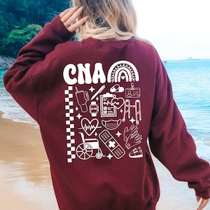 CNA Sweatshirt, Nurse Sweatshirt, CNA Nurse Sweatshirt, Nursing Assistant Hoodie, Certified Nursing Assistant Sweatshirt, CNA Nurse Gift
